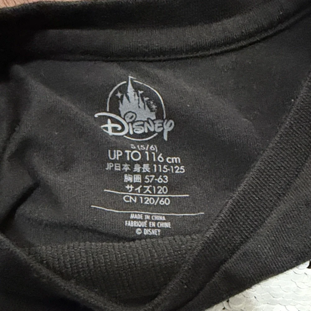 Disney Black T-Shirt with Skull Design